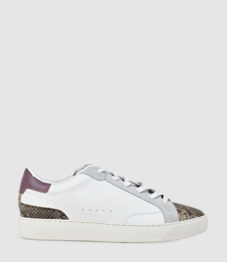 Edward Meller Josette Sneaker With Accents In Snake Combo Wholesale