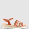 Edward Meller Mayan Geometric Weave Espadrille In Orange Online