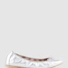 Edward Meller Esme Classic Soft Ballet In Silver New