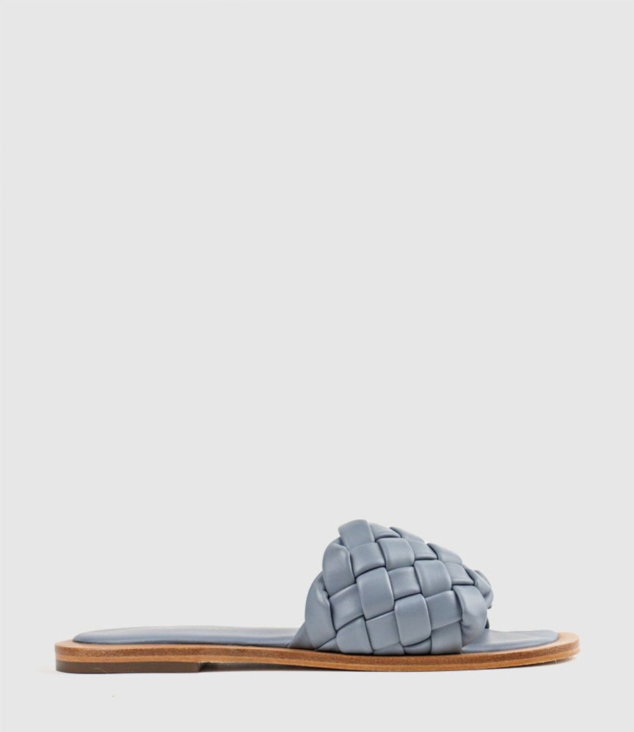 Edward Meller Keira Woven Simple Slide In Sky New