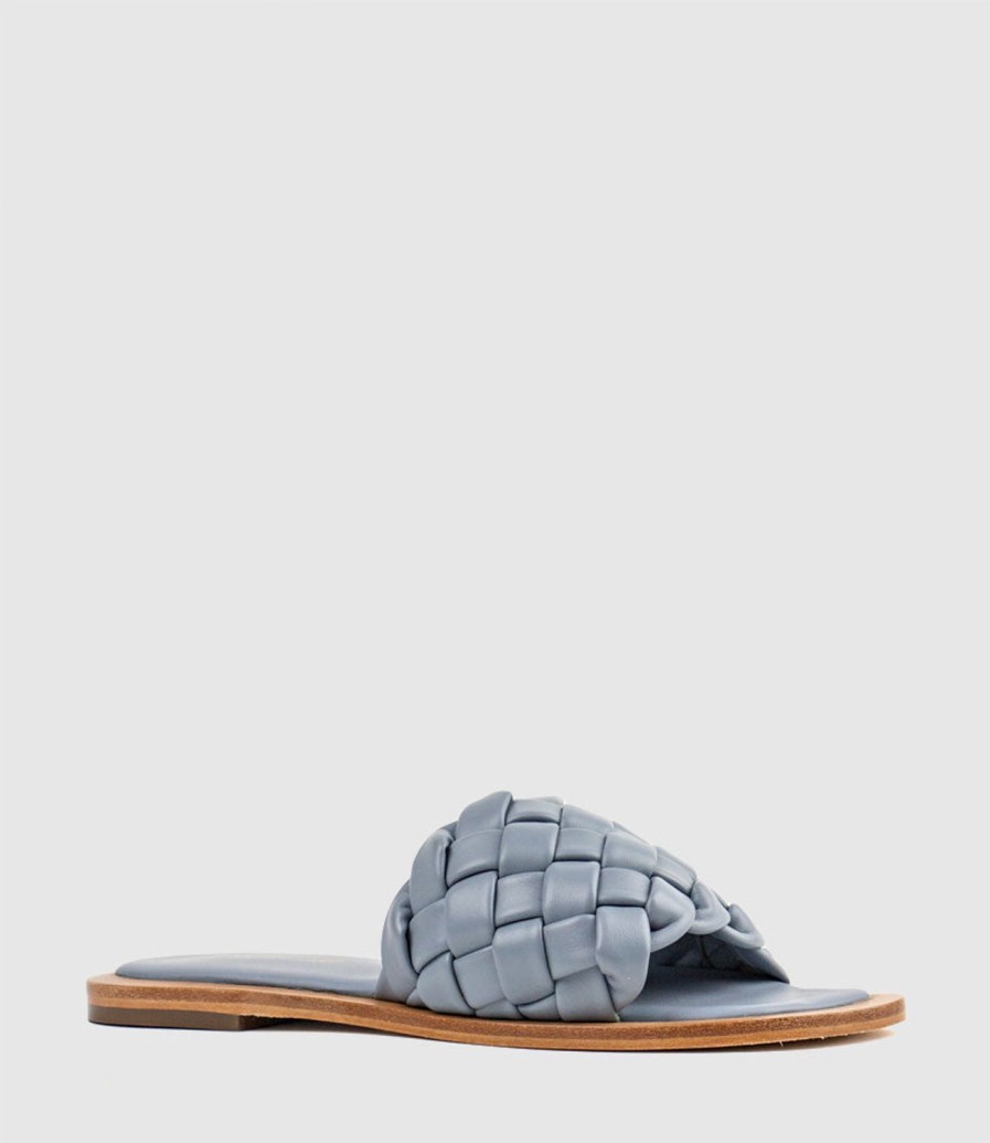 Edward Meller Keira Woven Simple Slide In Sky New