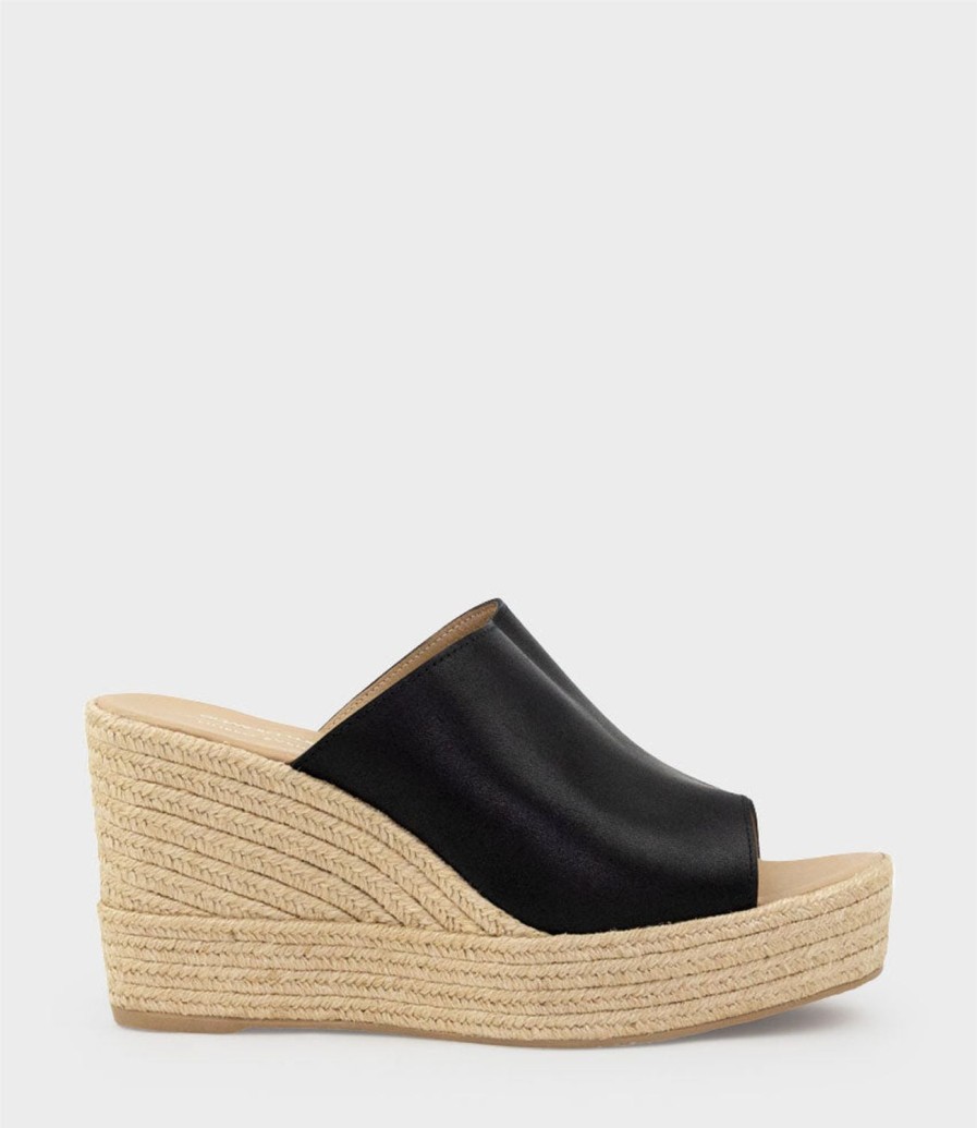 Edward Meller Milara Slide Espadrille In Black Best