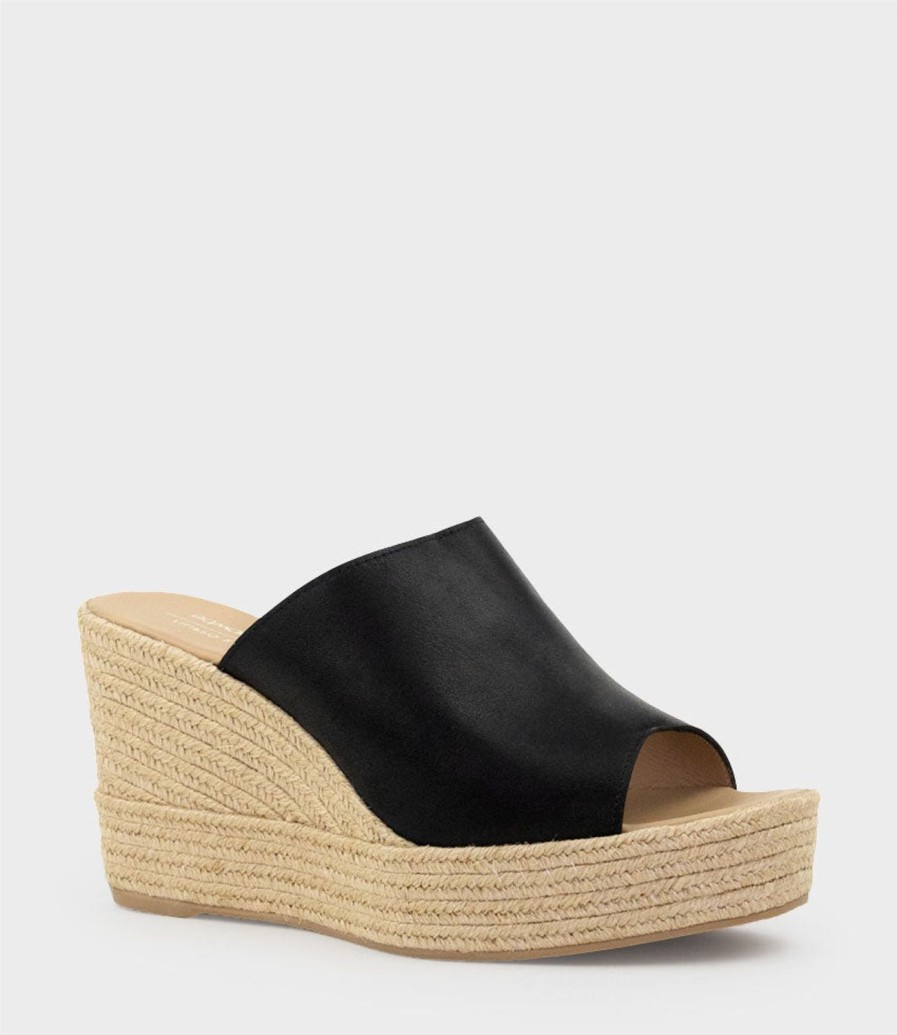 Edward Meller Milara Slide Espadrille In Black Best