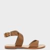 Edward Meller Solinda Ankle Wrap Sandal In Tan Wholesale