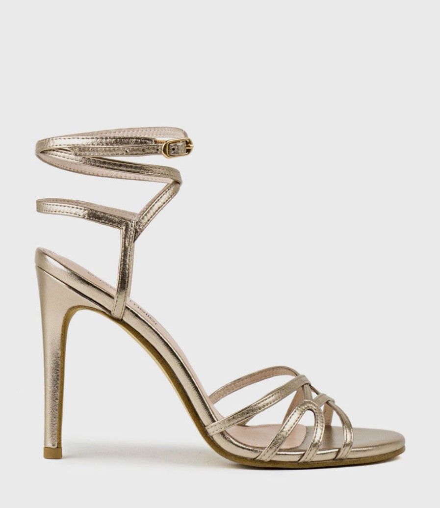 Edward Meller Whimsy100 Multi Strap Sandal In Rosegold Online