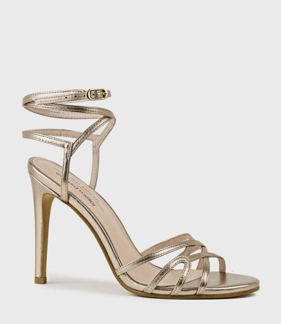 Edward Meller Whimsy100 Multi Strap Sandal In Rosegold Online