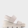 Edward Meller Lamar Two Strap Sandal On Exaggerated Unit In Grey Online