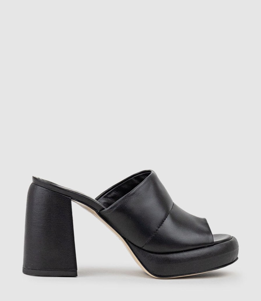 Edward Meller Illian95 Platform Slide In Black Clearance