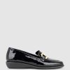 Edward Meller Gwen Comfort Loafer With Trim In Black Patent Online