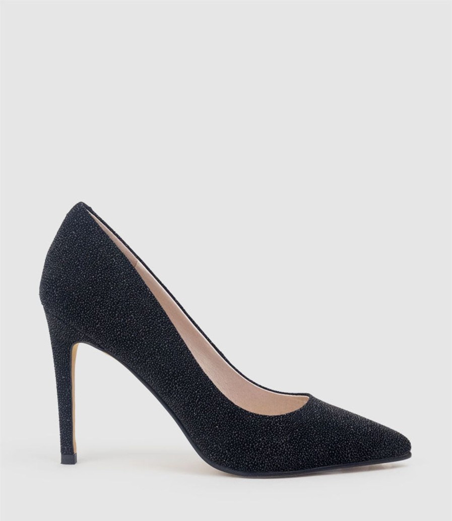 Edward Meller Gaga 100Mm Pointed Toe Pump In Black Speckle Online