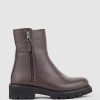 Edward Meller Wilma Double Zip Ankle Boot In Brown Best