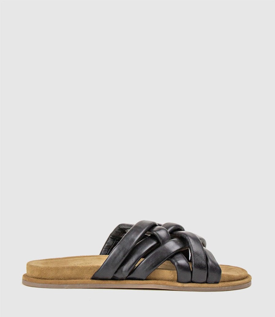 Edward Meller Hanson Multistrap Crossover Slide In Black Hot