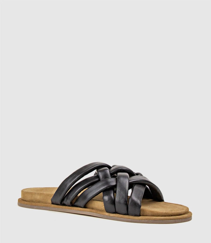 Edward Meller Hanson Multistrap Crossover Slide In Black Hot