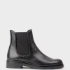 Edward Meller Wyn Chelsea Boot On Exaggerated Sole In Black Hot