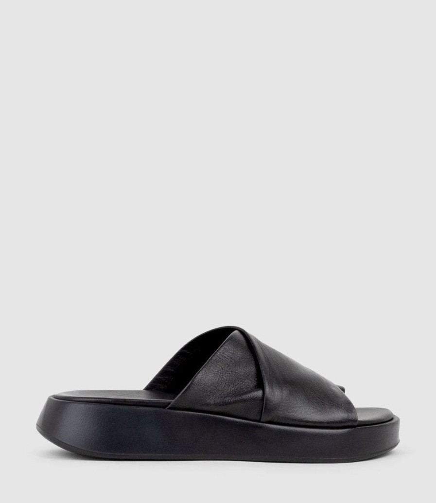 Edward Meller Teslyn Toe Thong Slide On Unit In Black Best