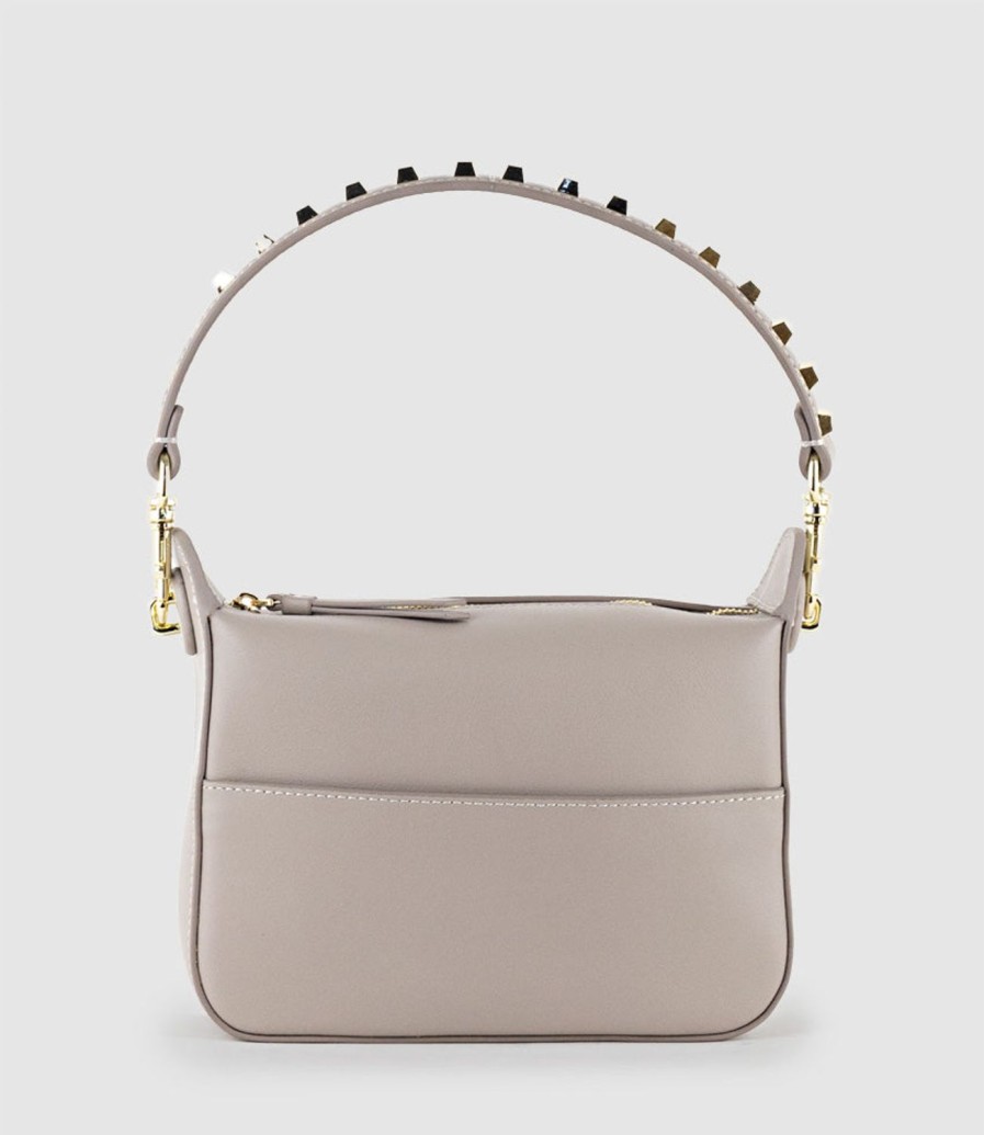 Edward Meller Natania Small Box Bag In Taupe Clearance