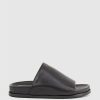 Edward Meller Kenna Slide On Footbed In Black Hot