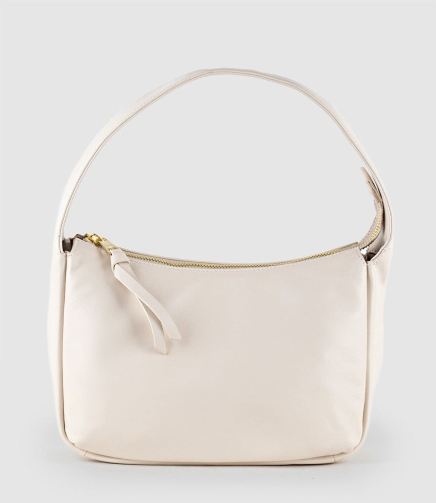 Edward Meller Narina Large Soft Bag In Offwhite New