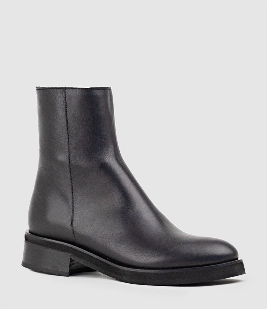 Edward Meller Urias Classic Ankle Boot In Black Best