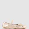 Edward Meller Eden Ballet With Elastic Strap In Gold New