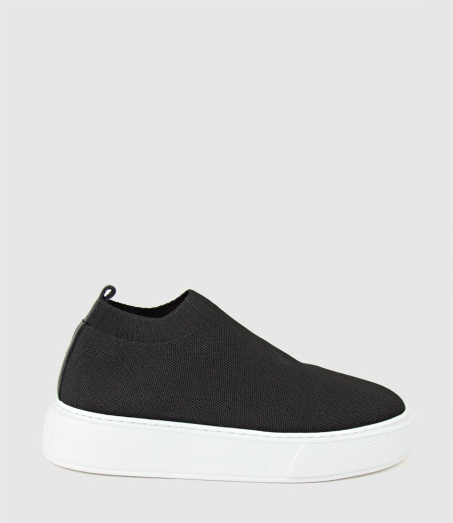 Edward Meller Jemma Pull On Stretch Sneaker In Black Online