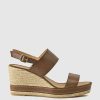 Edward Meller Mikara Two Strap Classic Espadrille In Brown Clearance