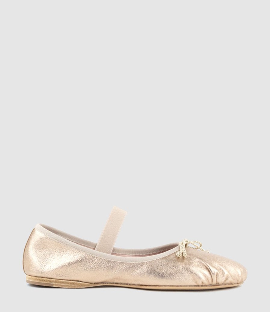 Edward Meller Eden Ballet With Elastic Strap In Gold Online