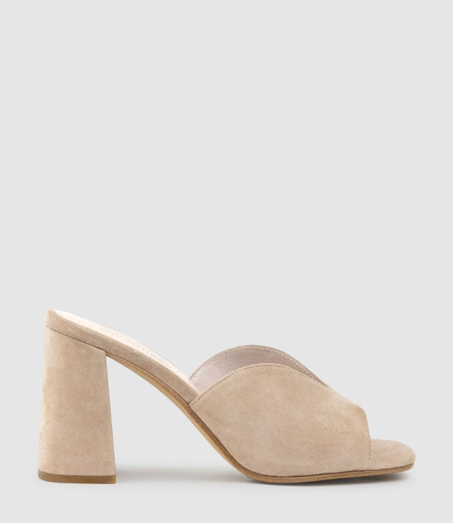 Edward Meller Kathy85 V Throat Slide In Nude Suede Wholesale