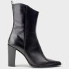 Edward Meller Xena Western Ankle Boot In Black New