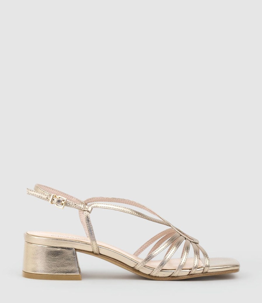 Edward Meller Sama35 Strappy Sandal In Rosegold Hot