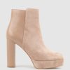 Edward Meller Ulias110 Half N Half Platform Boot In Nude Calf Hot