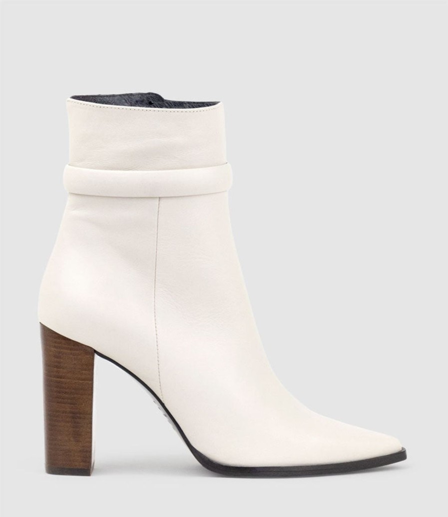 Edward Meller Zambia95 Pointed Ankle Boot In Offwhite Wholesale