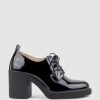 Edward Meller Peyton85 Lace Up On Unit In Black Patent Best