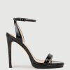 Edward Meller Whisper110 Single Strap Platform Sandal In Black Patent Online