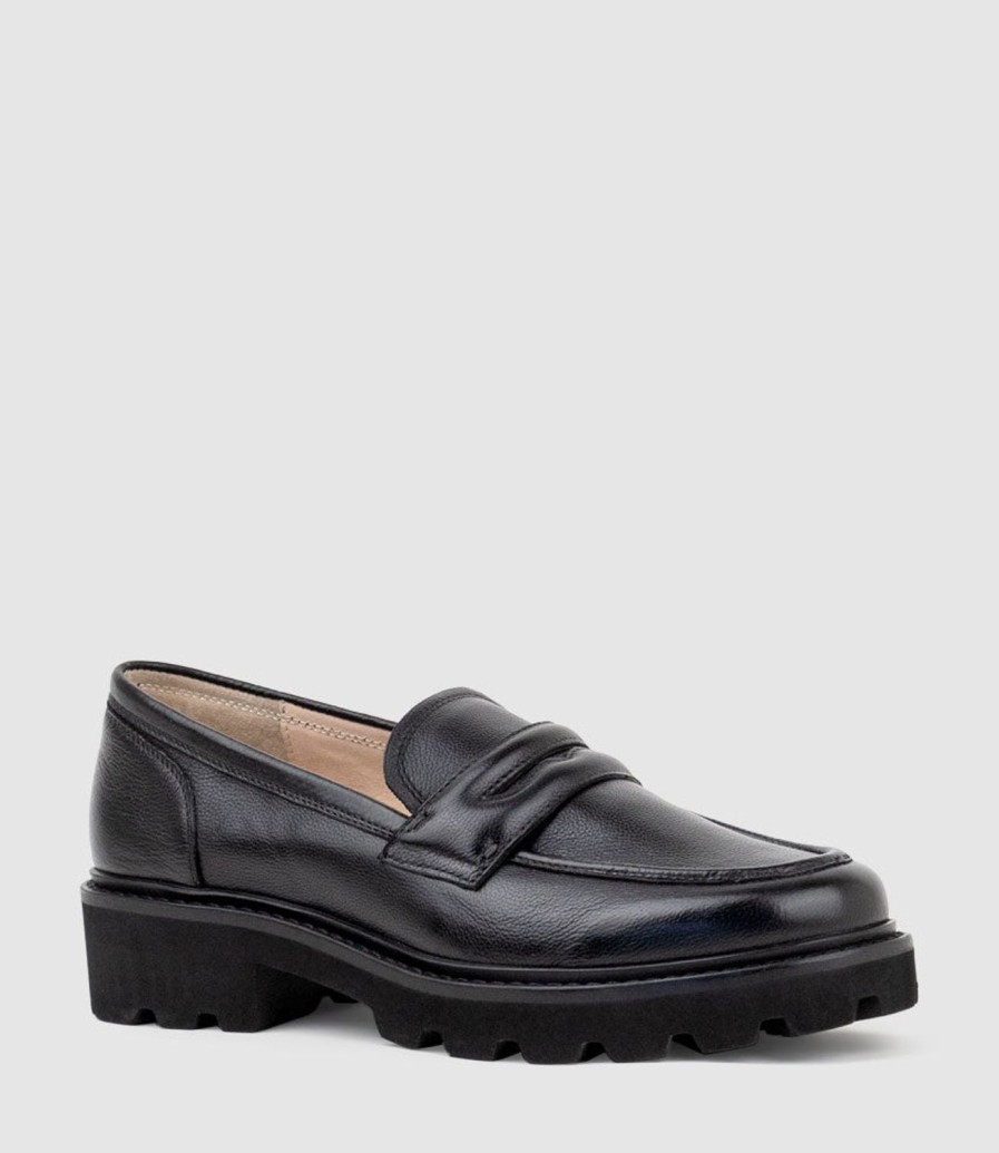 Edward Meller Gaston Moccasin In Black Wholesale