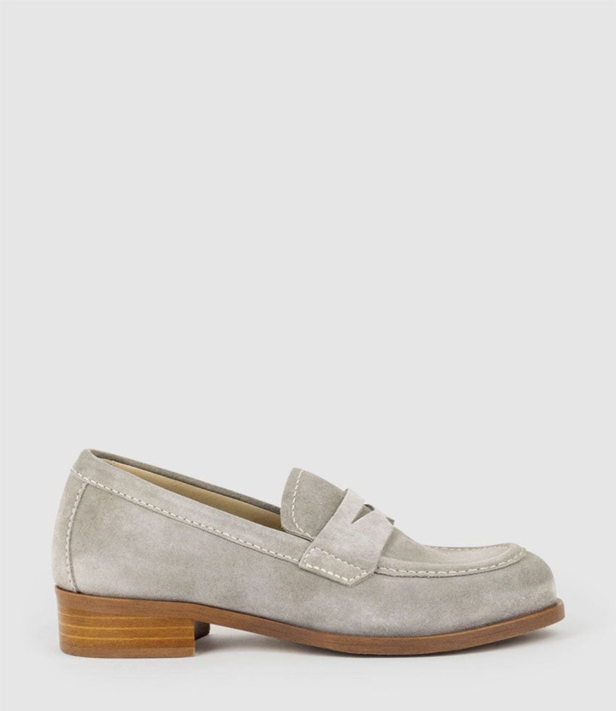 Edward Meller Dominic Moccasin In Pebble Suede Clearance