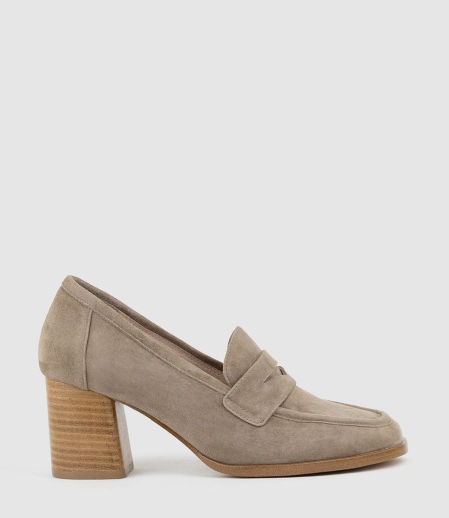 Edward Meller Hazel65 Albert Throat Pump In Latte Suede Online