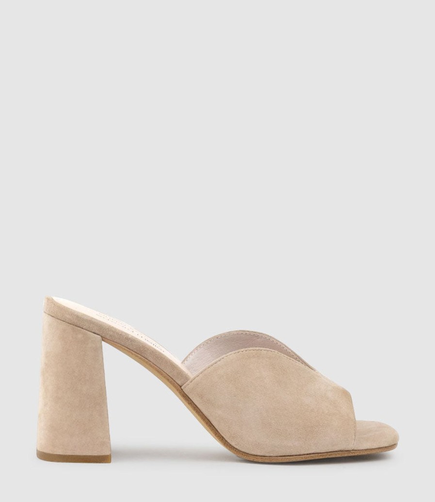 Edward Meller Kathy85 V Throat Slide In Nude Suede Best