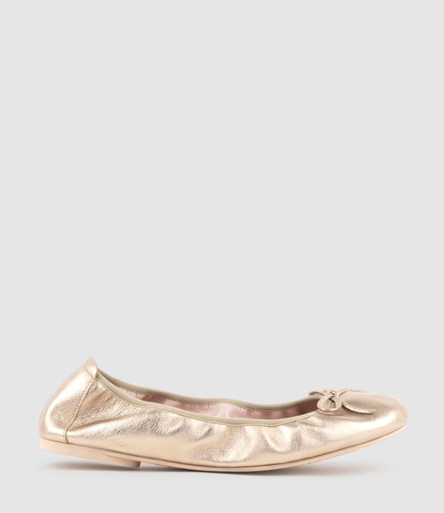 Edward Meller Esme Classic Soft Ballet In Gold Wholesale