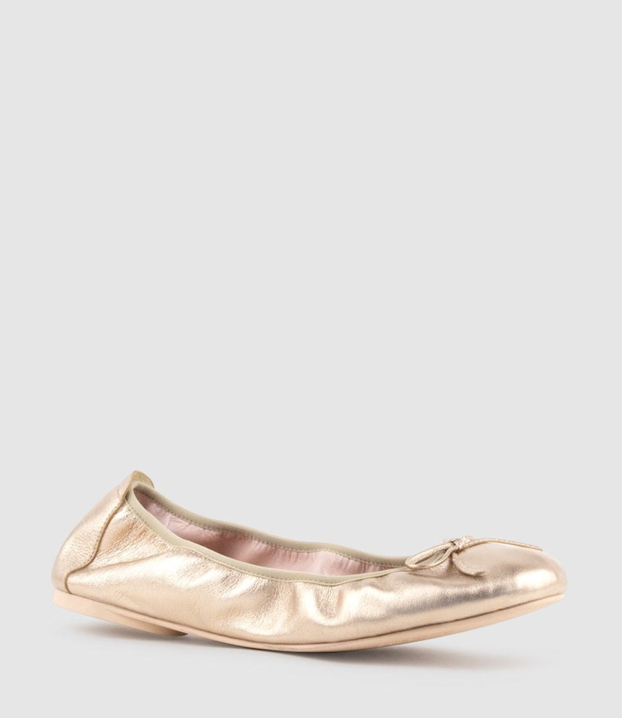 Edward Meller Esme Classic Soft Ballet In Gold Wholesale