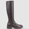 Edward Meller Vaught Stretch Knee High Boot In Brown Hot