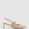 Edward Meller Dove55 Slingback With Strap In Nude Patent Online