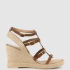 Edward Meller Marcelle Multi Buckle Espadrille In Tan Wholesale