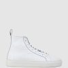 Edward Meller Josef High Top Sneaker In White Hot