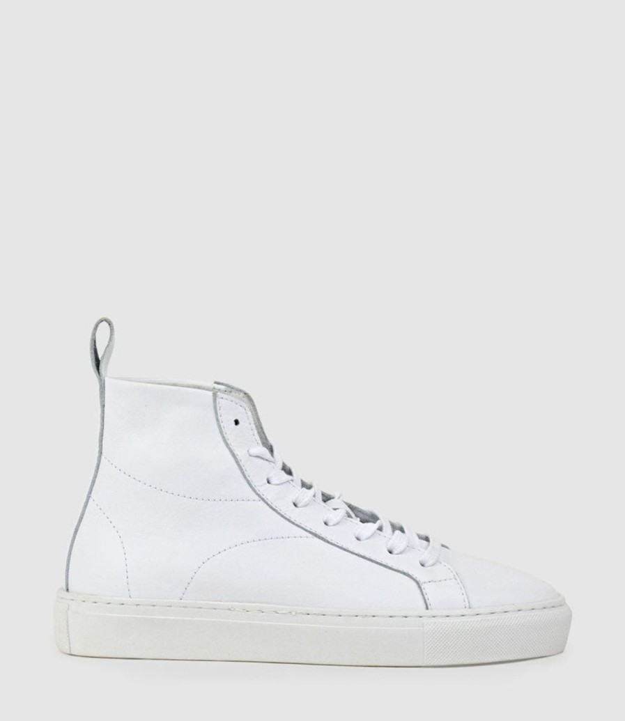 Edward Meller Josef High Top Sneaker In White Hot