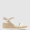 Edward Meller Mylo Single Strap Espadrille In Offwhite New