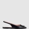 Edward Meller Eliza Slingback With Hardware In Black Clearance