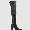 Edward Meller Verone95 Otk Stretch Boot In Black Best