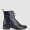 Edward Meller Windsor30 Lace Up Ankle Boot In Black Waxy Calf Wholesale