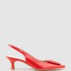 Edward Meller Damini60 Slingback Pump In Red Patent Hot